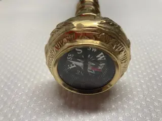 Wandelstok (2) - Hout, Messing