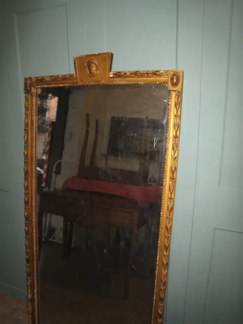 Spiegel, (163cm.) - Neoklassieke stijl - Hout - Eind 19e eeuw