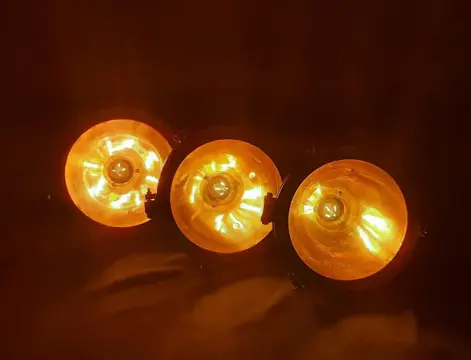 3 scheepslampen / hanglampen - Glas, Koper, Messing - Tweede helft 20e eeuw