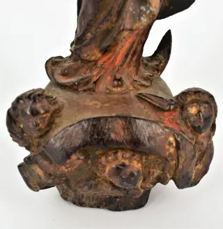 Beeld, "Madonna" - Barok - Hout - 17e/18e eeuw