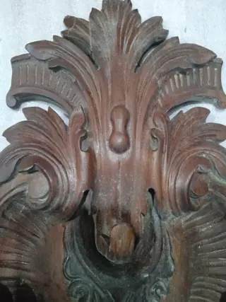 wanddecoratie console - Barok stijl - Eik - 19e eeuw