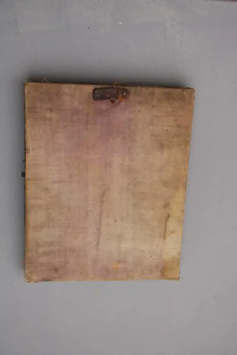 Icoon, Madonna en kind - Hout, Messing - Eind 19e eeuw