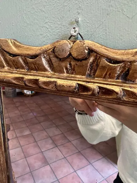 Spiegel - Hout, Verguld - Begin 20e eeuw