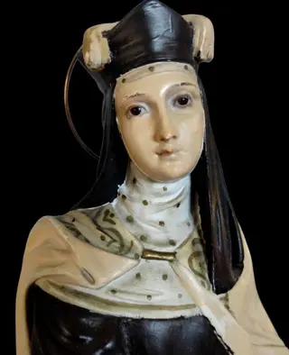 Beeld, Heilige Teresa (44 cm.) - houtpulp - Eerste helft 20e eeuw