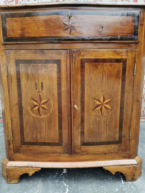 Hoekkast - Palissander, Walnoot - 19e eeuw