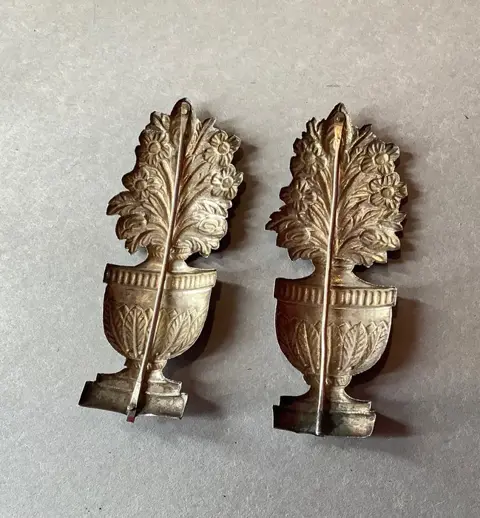 Decoraties van palmbomen - Empire - Zilver - Eerste helft 19e eeuw