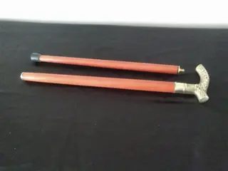 Klassieke rieten bronzen knop met bloemmotieven - Brons, Hout - 2000 tot heden