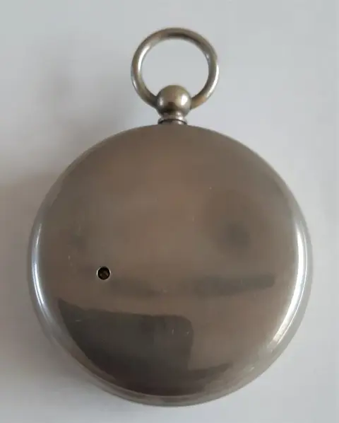 Pocket aneroïde barometer (1) - vernikkeld messing - Eind 19e eeuw