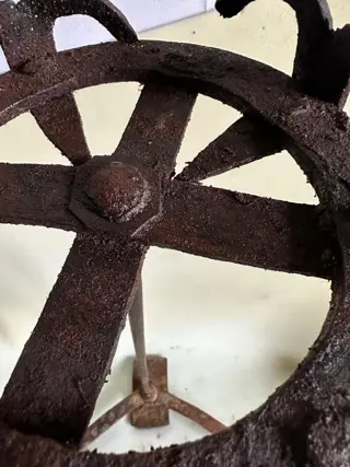 Kandelaar, kandelaar / fakkelhouder - IJzer (gesmeed) - Waarschijnlijk 17e eeuws