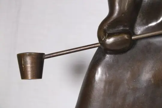 Karl W. Birker (1906 - 1989) - Beeld, ijzer/brons gieter - Brons, Natuursteen - Eerste helft 20e eeuw