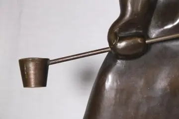 Karl W. Birker (1906 - 1989) - Beeld, ijzer/brons gieter - Brons, Natuursteen - Eerste helft 20e eeuw