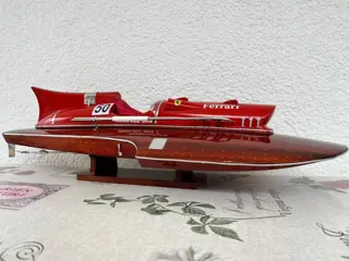Modelboot op schaal, Groot model Ferrari Arno IX 70 cm Italiaans hout (1) - Hout - Eind 20e eeuw