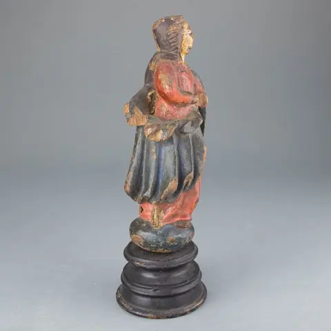 Sculptuur van Maria - "De Onbevlekte Ontvangenis" - Hout - 18e eeuw