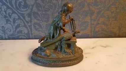 Beeld(je), Kruis (2) - hout , zink - Eind 19e eeuw
