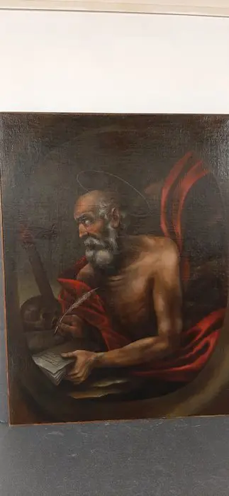 Schilderij, St. Hieronymus (1) - Olieverf op canvas - Begin 18e eeuw