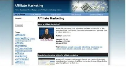 Affiliate Marketing Site Affiliate Program