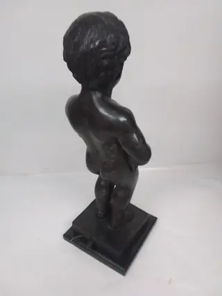 Fontein, "Manneken Pis" - Gepatineerd brons - recent