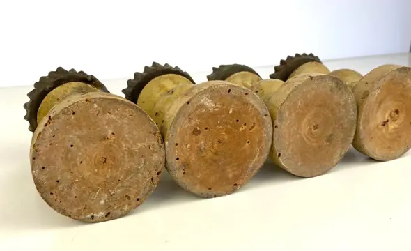 kandelaar (4) - Hout - Eind 19e eeuw