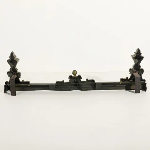 Messing open haard voorzijde - Brons - 19e eeuw