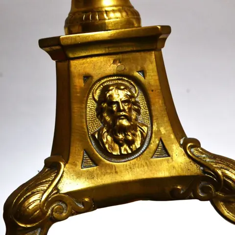 Kandelaar - Messing - Tweede helft 19e eeuw