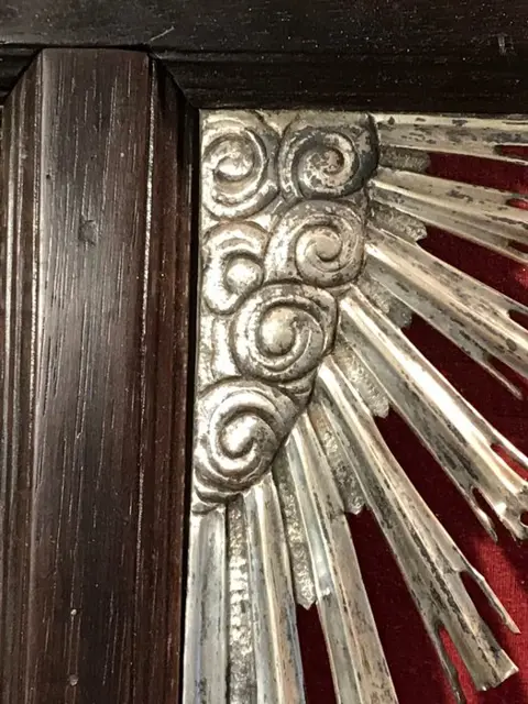 Palissander en zilveren kruis. - Palissander, Zilver - Eerste helft 19e eeuw