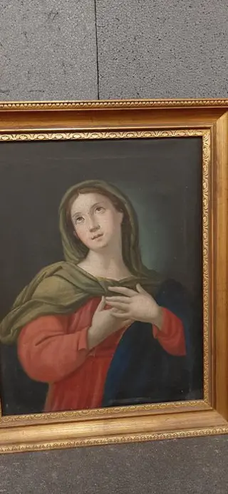 Maagd aangekondigd (1) - Olieverf op canvas - Eind 19e eeuw