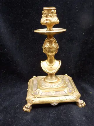 Kandelaar - Brons - Midden 19e eeuw