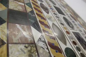 marmeren blad - harde stenen - Eind 19e eeuw