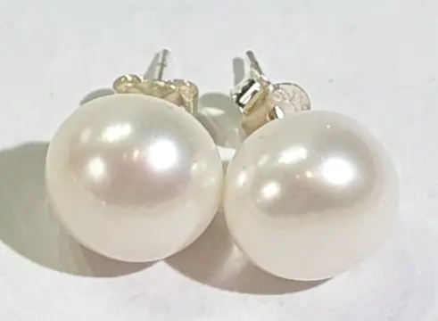 Prachtige barokke gigantische zoetwaterparels en griekse kruizen - collier en oorbellen (2) - Hematiet - 925 zilver vergulde broche - AAAA - Tweede helft 20e eeuw