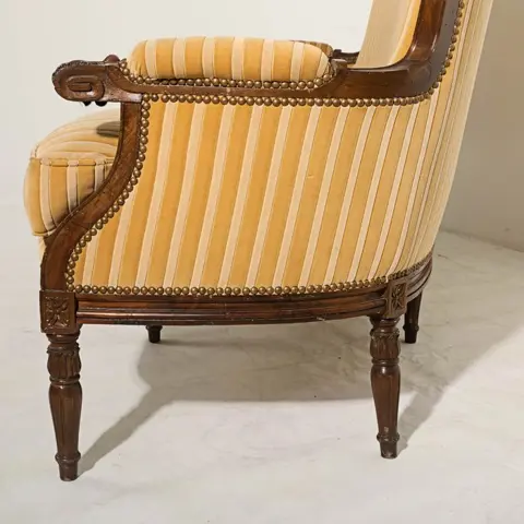 Lodewijk XVI canapé - Hout, Textiel - 19e eeuw