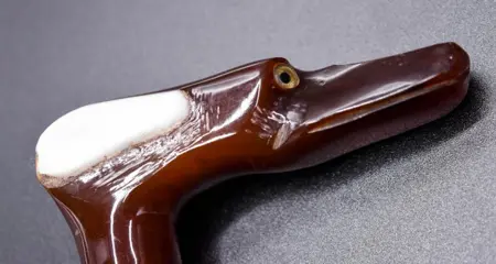 oude wandelstok - Hout - Midden 20e eeuw