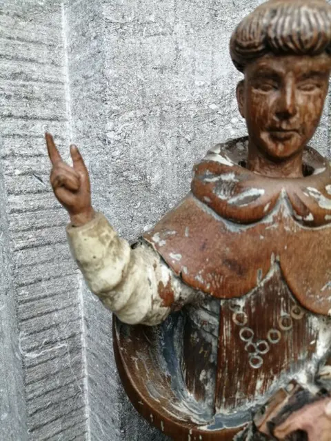 Beeld, Dominicaanse Heilige - Hout - 18th/19th century