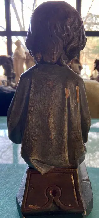 Beeld, Zegenend Christuskind - Hout - Tweede helft 19e eeuw