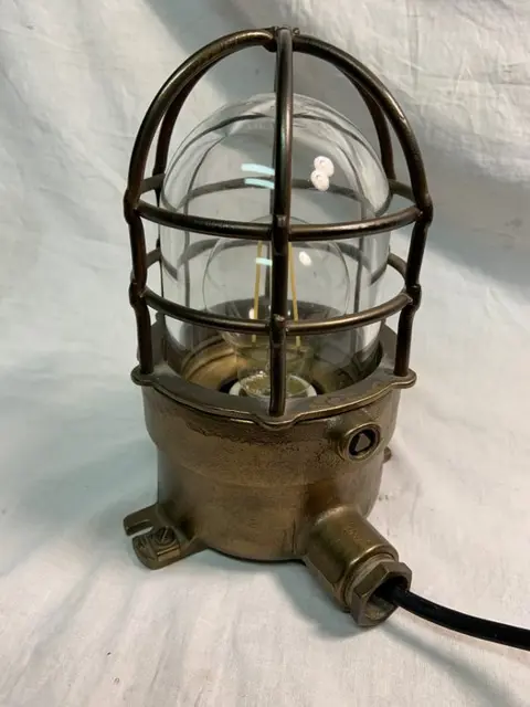 Doorgang lamp (1) - Brons, Glas - Midden 20e eeuw