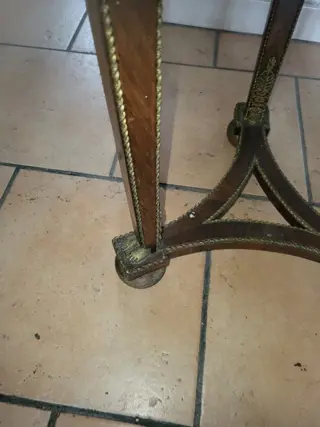 Gueridon (2) - Lodewijk XVI-stijl - Hout, Marmer - 19e eeuw