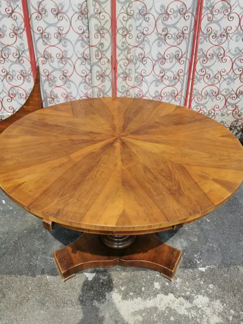 Uitklapbare tafel - Walnoot - Begin 20e eeuw