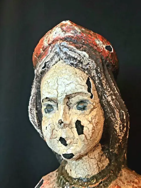 Beeld, Sint, (51cm.) - Hout - 18e/19e eeuw