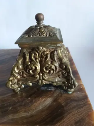 inktpotten - Brons, stenen - Begin 20e eeuw