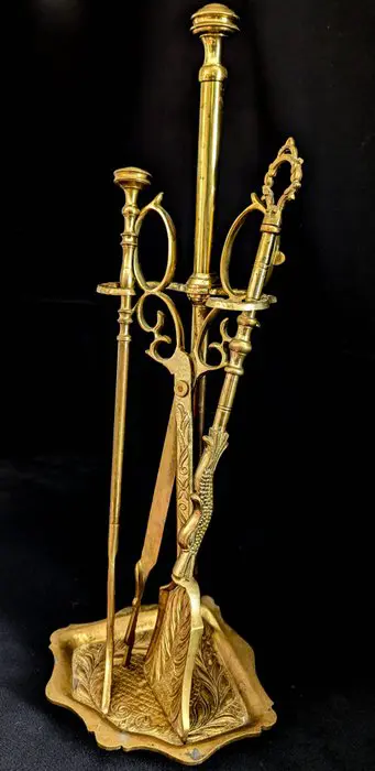 accessoires voor open haarden - Brons - Eerste helft 20e eeuw