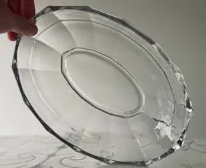 Charles Graffart en René Delvenne - Kan en schaal / schotel, Luxval "Éclat" (2) - Glas, Kristal