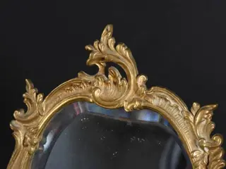 Tafel spiegel - Brons (verguld) - Eerste helft 20e eeuw