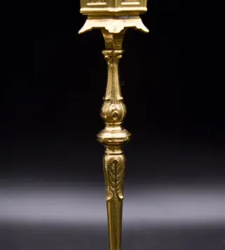 Olielamp - Lantaarnpaal - Brons - Eerste helft 20e eeuw