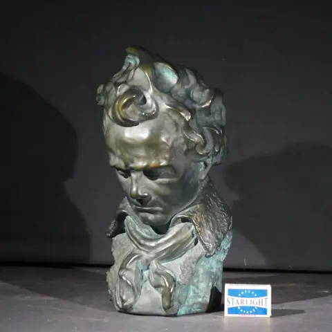 Buste, Beethoven - Art Deco stijl - gipsmengsel - Midden 20e eeuw