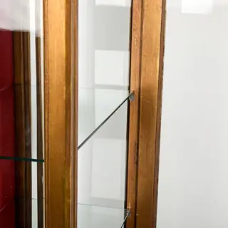 Lodewijk XVI-vitrine, in verguld snijwerk - Glas, Hout - Begin 20e eeuw