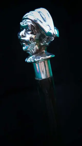 Wandelstok - hout - Tweede helft 20e eeuw