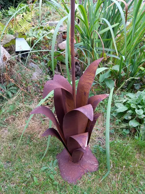 Fraaie Tuindecoratie "Korenaar" - 103 cm. - IJzer (gegoten/gesmeed) - recent