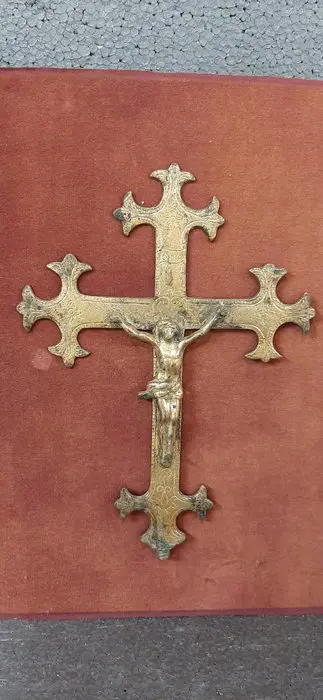 Crucifix - Ormolu - 18e eeuw