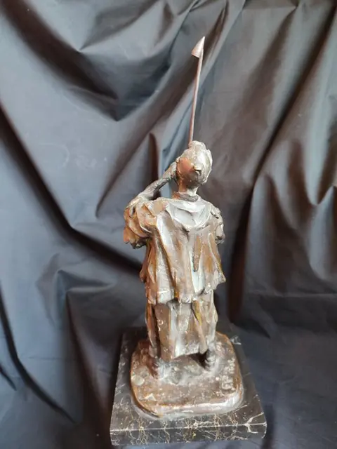 Pietro Girardi detto Posi (1894 -1971) - Beeld, beginnende priester (1) - Brons (gepatineerd) - Eerste helft 20e eeuw