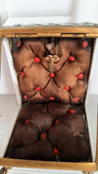 horloge borst (2) - metaal en glas - Eind 19e eeuw