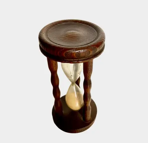 Zandloper - Hout, Kristal, zand - Begin 19e eeuw